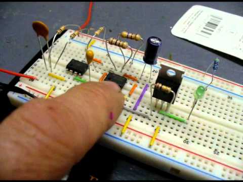 Fuel injector tester with 555 timer chips - YouTube