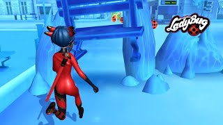 Miraculous Ladybug & Cat Noi‪r 🐞 SUPERHERO RYUKO: It’s winter outside, Run in PARIS frozen streets! screenshot 3