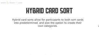 Hybrid Card Sort