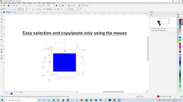 CorelDRAW 2019 - Selection, copy & paste all using mouse only