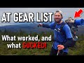 Gear I DO and DON'T Recommend from my Appalachian Trail Gear List