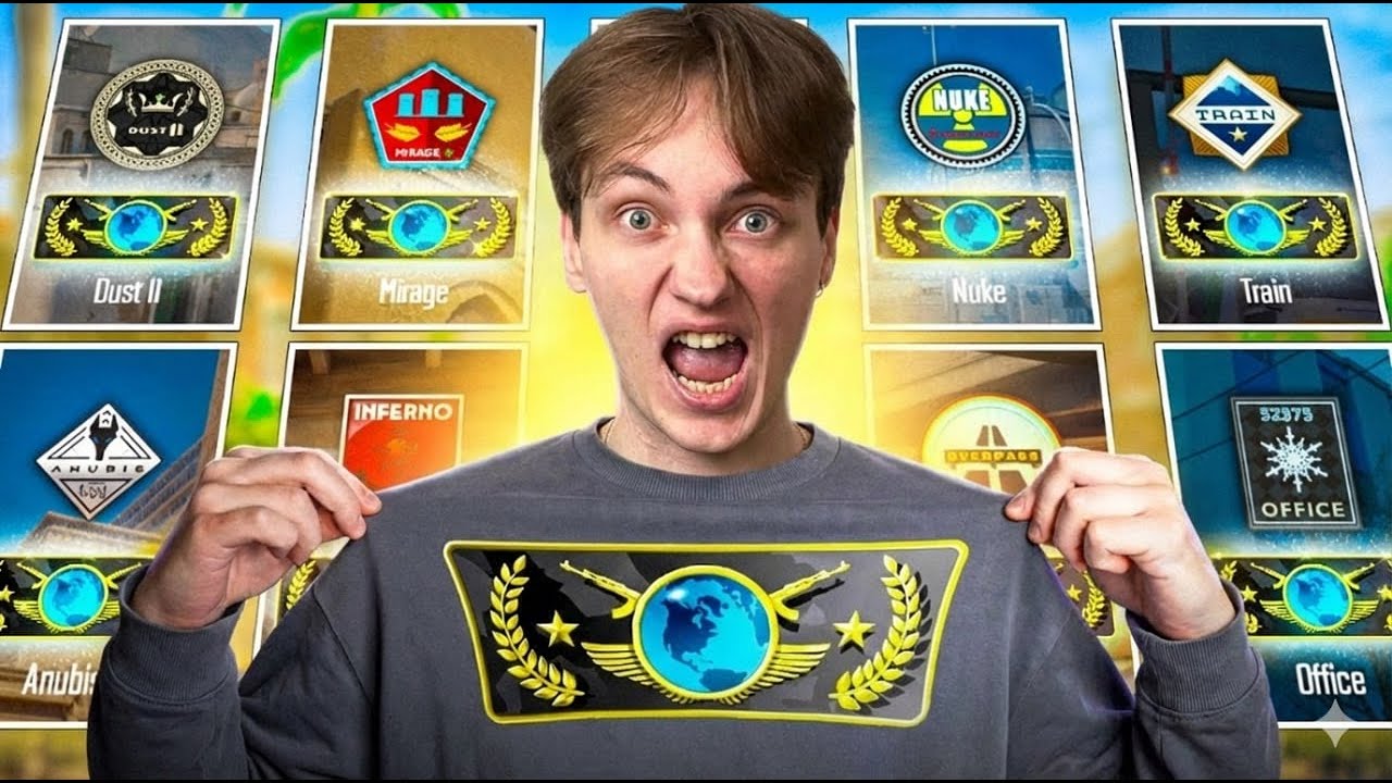 🔴 Глобал на всех картах (CS2 - MM) [1440p]