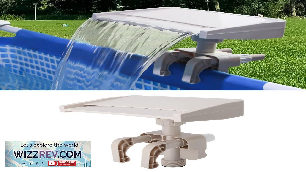 Relaxing Waterfall Cascade Ground Swimming Pool Fountain Spillway Attachment Detachable PVC Review