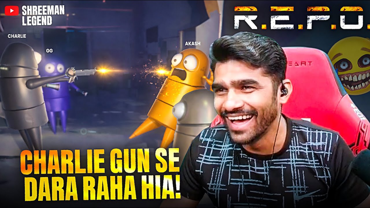 CHARLIE GUN SE DARA RAHA HAI! 😂 | R.E.P.O. Funny Gameplay | 