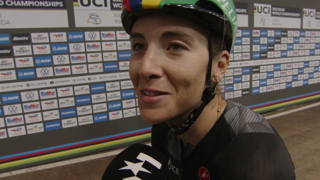 Кимберли Ле Курт Пиенаар — Интервью на финише — Чемпионат мира в Кигали 2025