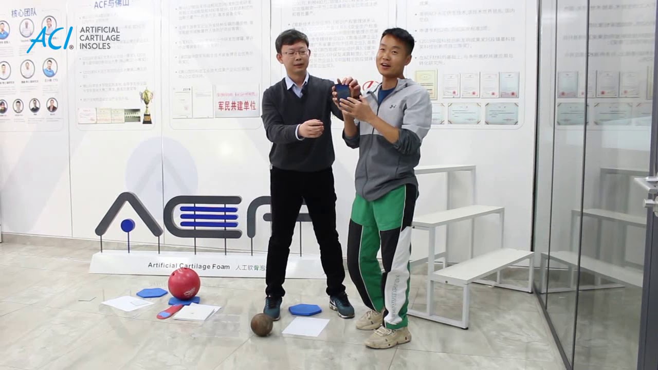 Cushion material——ACF foam Dropping test(ACF foam:expert in the impact protection)