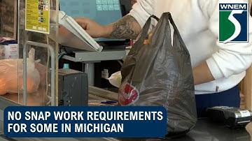 No SNAP work requirements for some in Michigan