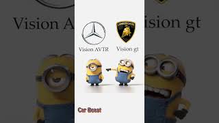 Lamborghini Vision GT vs mercedes Vision AVTR  Tiktok Compilation minions style#shorts #tiktok