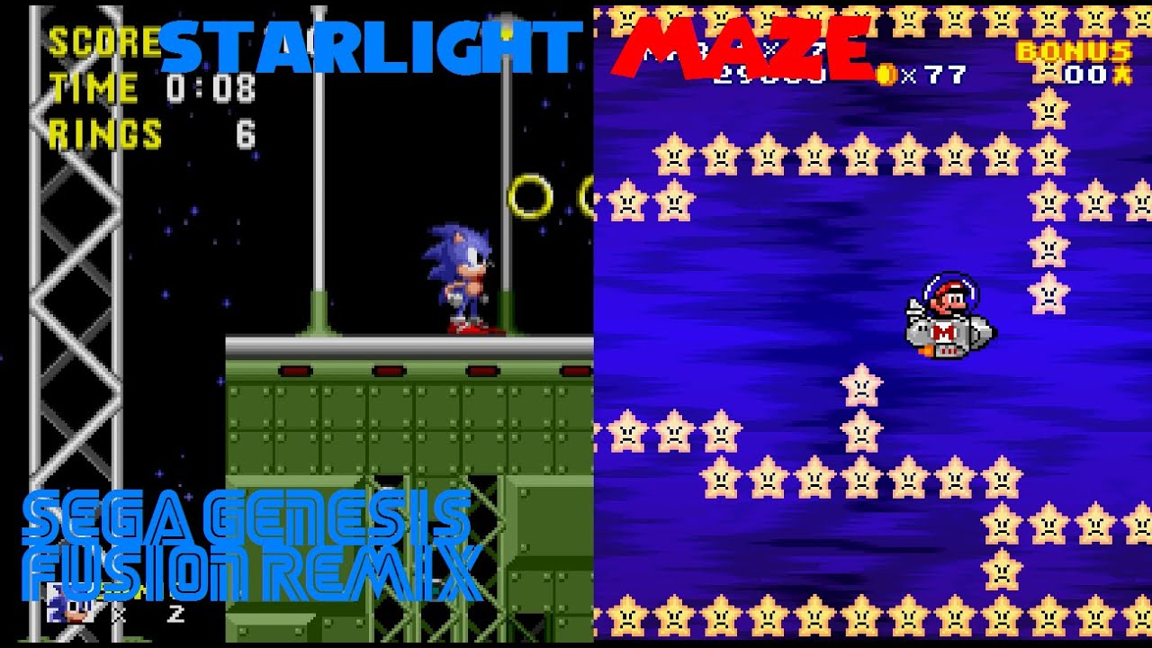 Super Mario Land 2 & Sonic 1 - Starlight Maze: Sega Genesis 