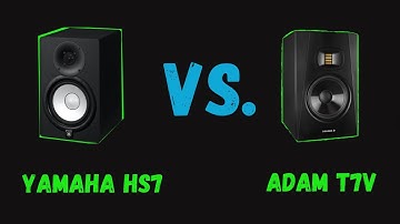 Yamaha Hs7 VS. Adam T7V; Which is the Best Entry-Level Studio Monitor?