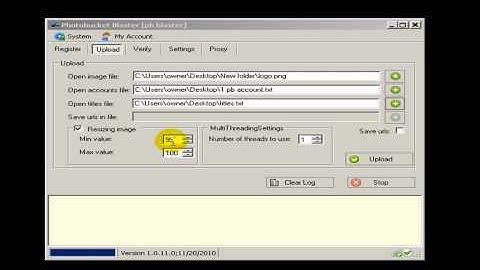 Photobucket Blaster - Video 4 - Uploading Images in the Software