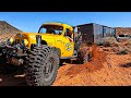 Truck & Trailer Buried In The Sand...First Major Test!