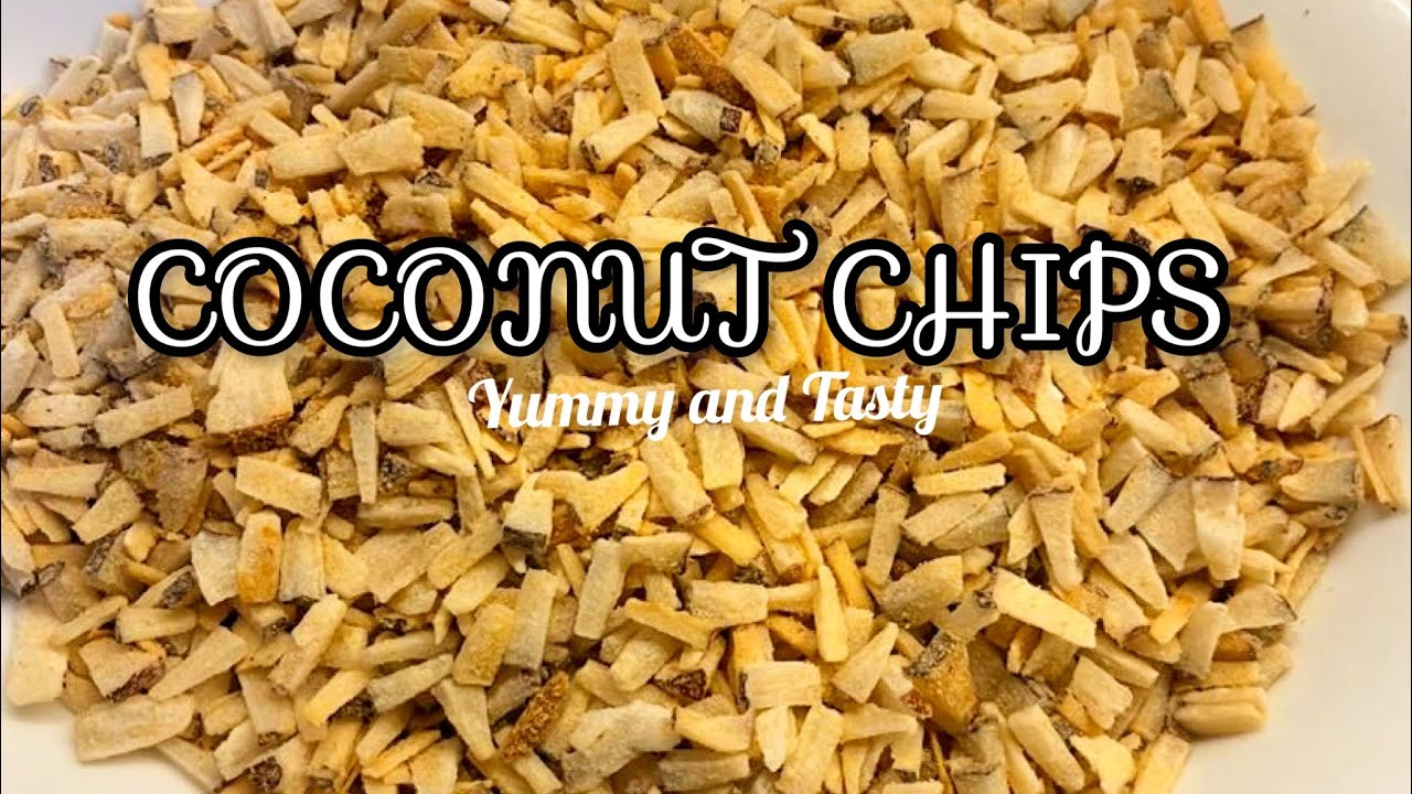 HOW TO MAKE COCONUT CHIPS  Nigerian Snacks TheBeccahBrand
