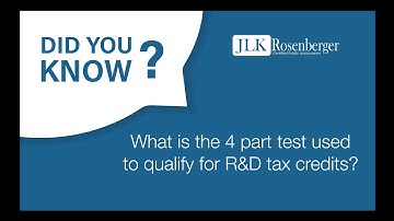 Do You Qualify for R&D Tax Credits? Use the 4 Part Test.