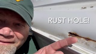 1999 Ford Econoline E 150 van roof rust hole repair