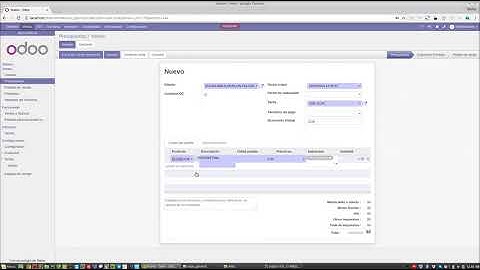 Odoo ERP 10 - Cómo actualizar una tarifa desde el producto o la variante - Módulo