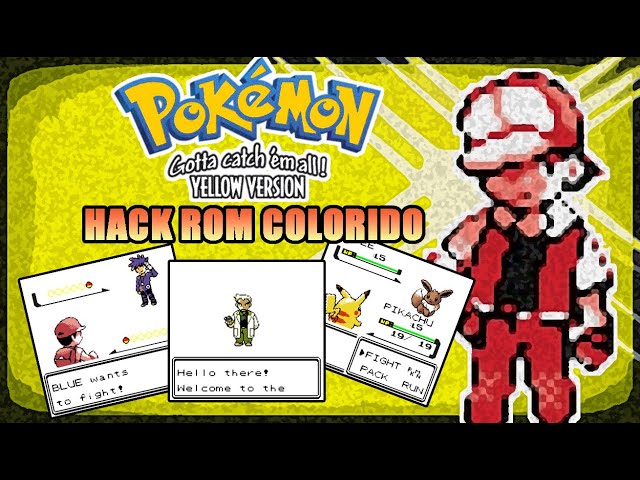 Pokémon Yellow (Hack Rom - GBC) - Gráficos da Segunda Geração
