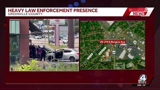 Heavy police presence reported near Cherrydale Commons in Greenville County