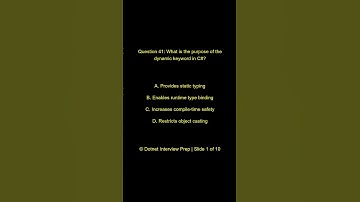 Dot Net Programming Questions   | C# Collections & Generics Practice Quiz | Part 5 - Question 01