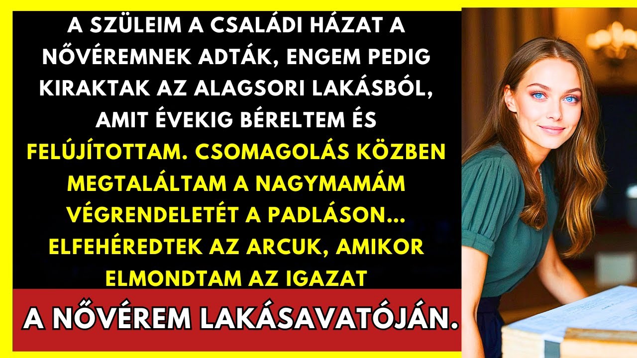 A Szüleim A Nővéremnek Adták A Házat, Engem Kidobtak — Aztán Megtaláltam Nagyi Levelét...