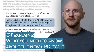 OT explains: What you need to know about the new CPD cycle