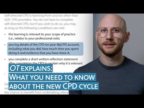 OT explains: What you need to know about the new CPD cycle