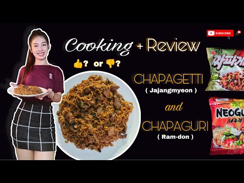 HOW TO COOK CHAPAGURI & CHAPAGETTI + REVIEW | How does it taste like? | Langga Jo Enz