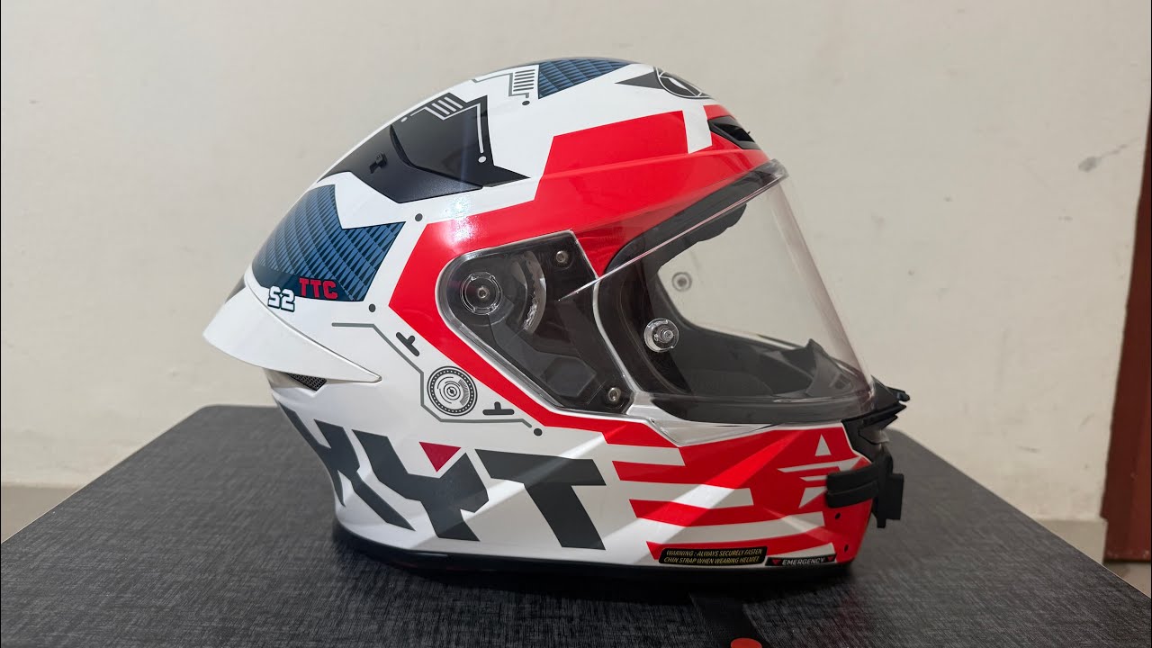 Unboxing of KYT TT Revo Fuselage Red Gloss Helmet 😈😎