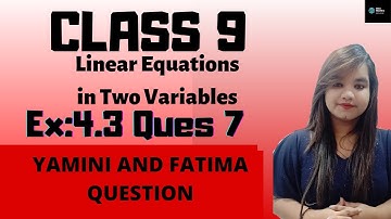 Ex:4.3- Ques 7 Linear Equations In Two Variables Chapter 4 Class 9 Maths NCERT ||