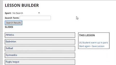 Lesson Builder