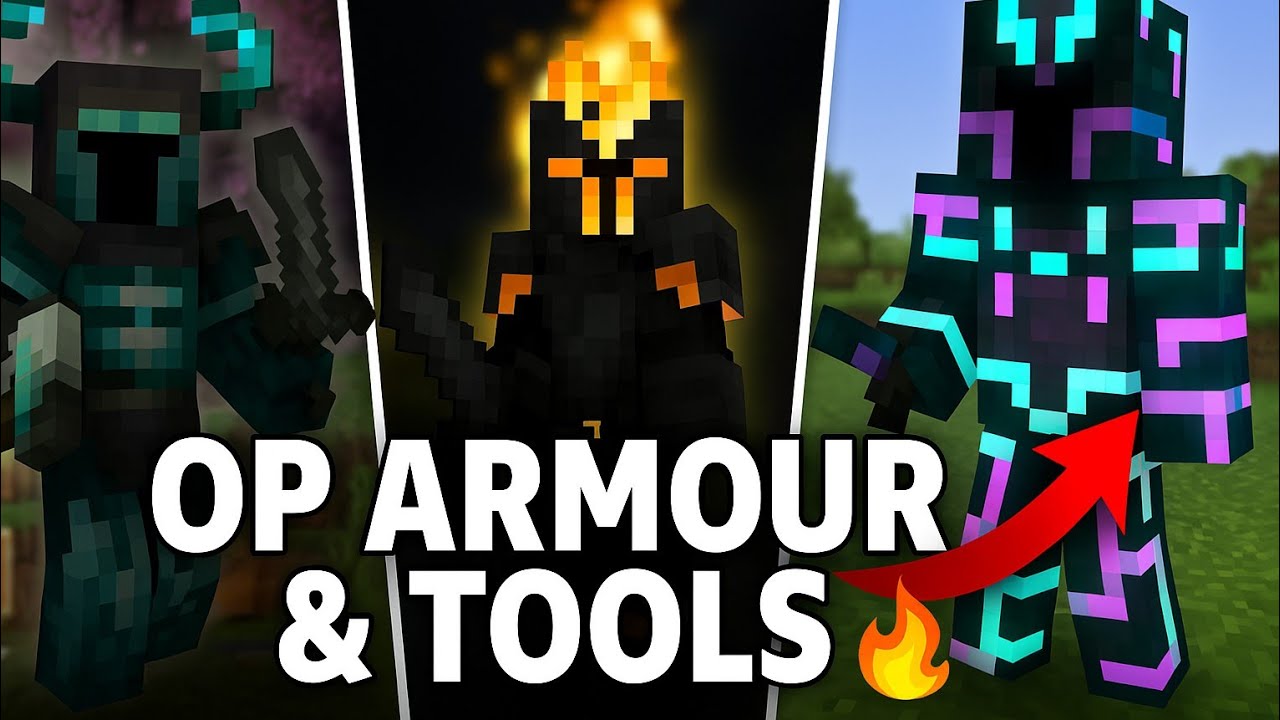 🔥 Top 5 BEST Addons for Minecraft PE (1.20+) | Armor + Tools Mods!