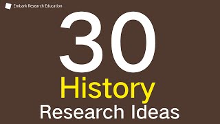30  Historical research topics for 2024