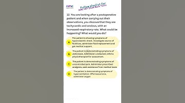 NMC CBT Exam Prep: MCQs Overview Chap 2 Test 3 Q12 #nmc #cbt2exam