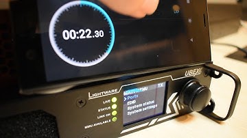 Lightware Live Demo - The Key Features and Intuitive Controls of UBEX 10G AV-over-IP System