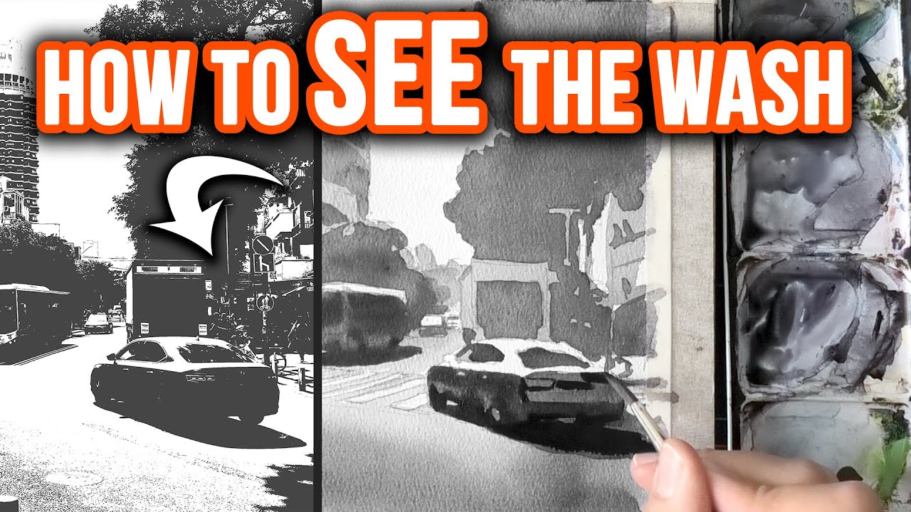 Watercolor Trick - How to SEE The Wash! 🎨