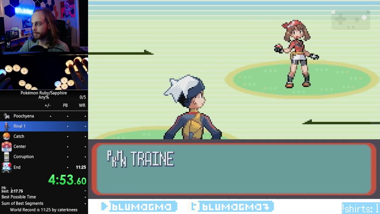 Pokemon Sapphire Any% Speedrun in 10:40 (Current World Record)