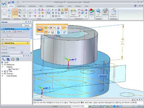Solid Edge  Migrate 2D Dimensions to 3D   - Shubban Technologies - 79049 69667