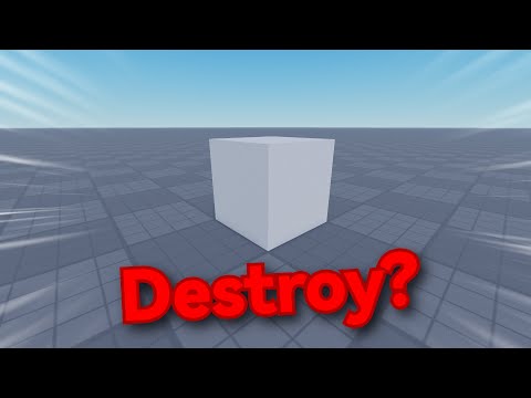 How To Make A Destroy Tool in Roblox Studio