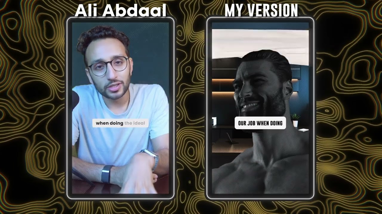 Ali Abdaal editing style recreation