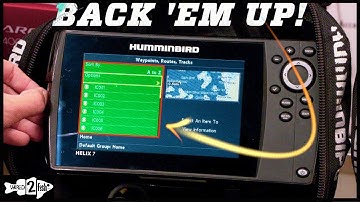 How to Export and Import Humminbird HELIX Waypoints