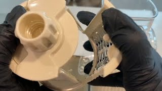Xilrvna Rotary CheeseGrater, Vegetable Shredder 5 in 1 CheeseGraterwithHandleedderReinforcedSuction,