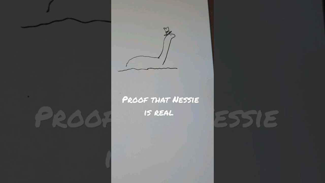 Loch Ness Monster drawing 