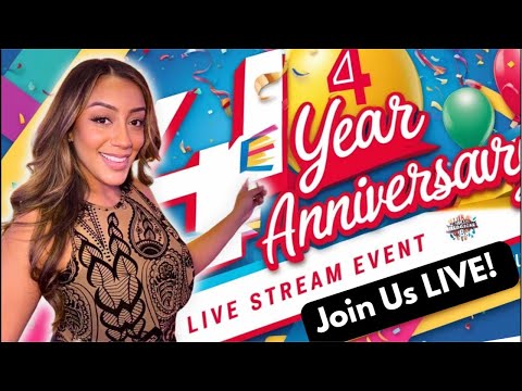 4 Year Anniversary Celebration! Let’s Win BIG ❤️