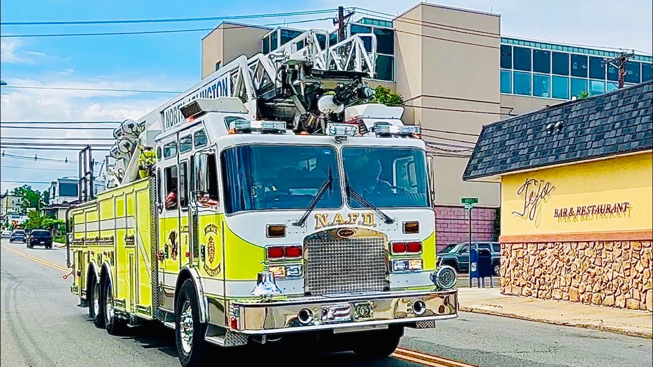NORTH ARLINGTON’S FIRE DEPARTMENT LADDER 3 RESPONDING ON BELLEVILLE