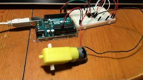 Control velocidad motor dc con arduino y driver L293D