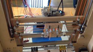 Prototyped Corexz 3D Printer made with a scrollsaw