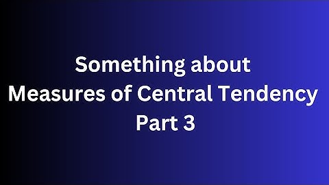 Measures of Central Tendency - Theory - Harmonic Mean - Statistics - CAFC - Part 3