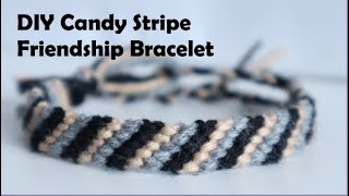 DIY Candy Stripe Bracelet   Learn How to Make Friendship Bracelets