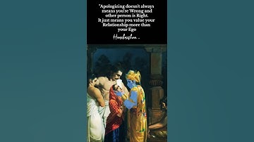 Apologizing doesn