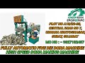 HIGH SPEED DONA MAKING MACHINE | FIVE DIE DONA MAKING MACHINE
